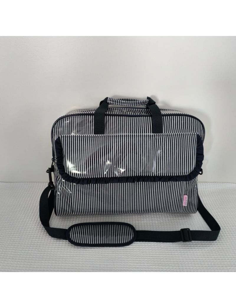 Pasta Escritório/PC - Riscas Azuis Escuras