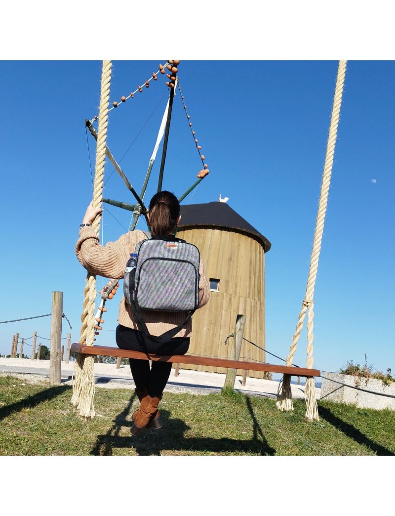 Mochila Lancheira - Pied de Poule