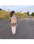 Mochila Lancheira - Cinzenta com Bolas  Brancas