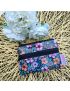 Porta-moedas - Floral Azul