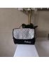 Bolsa Maquilhagem - Preta / Prateado 