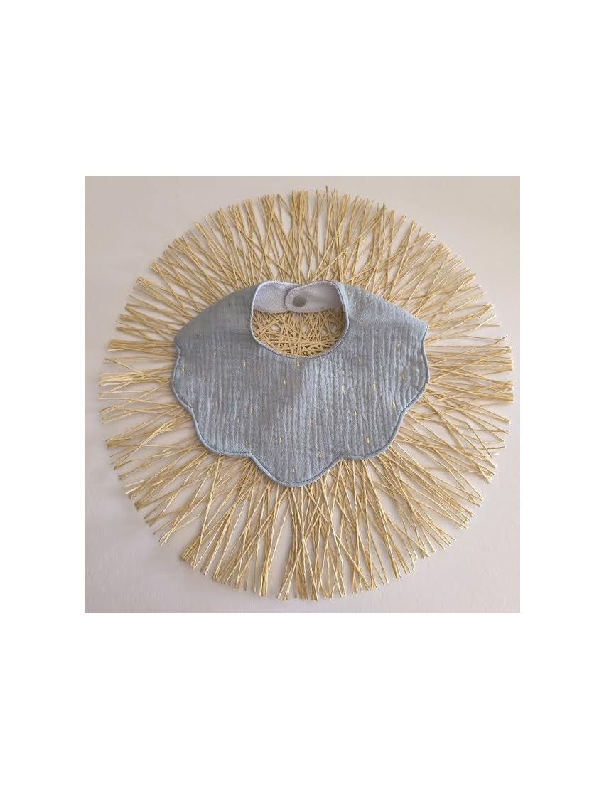 Babete Flor - Musselina Verde