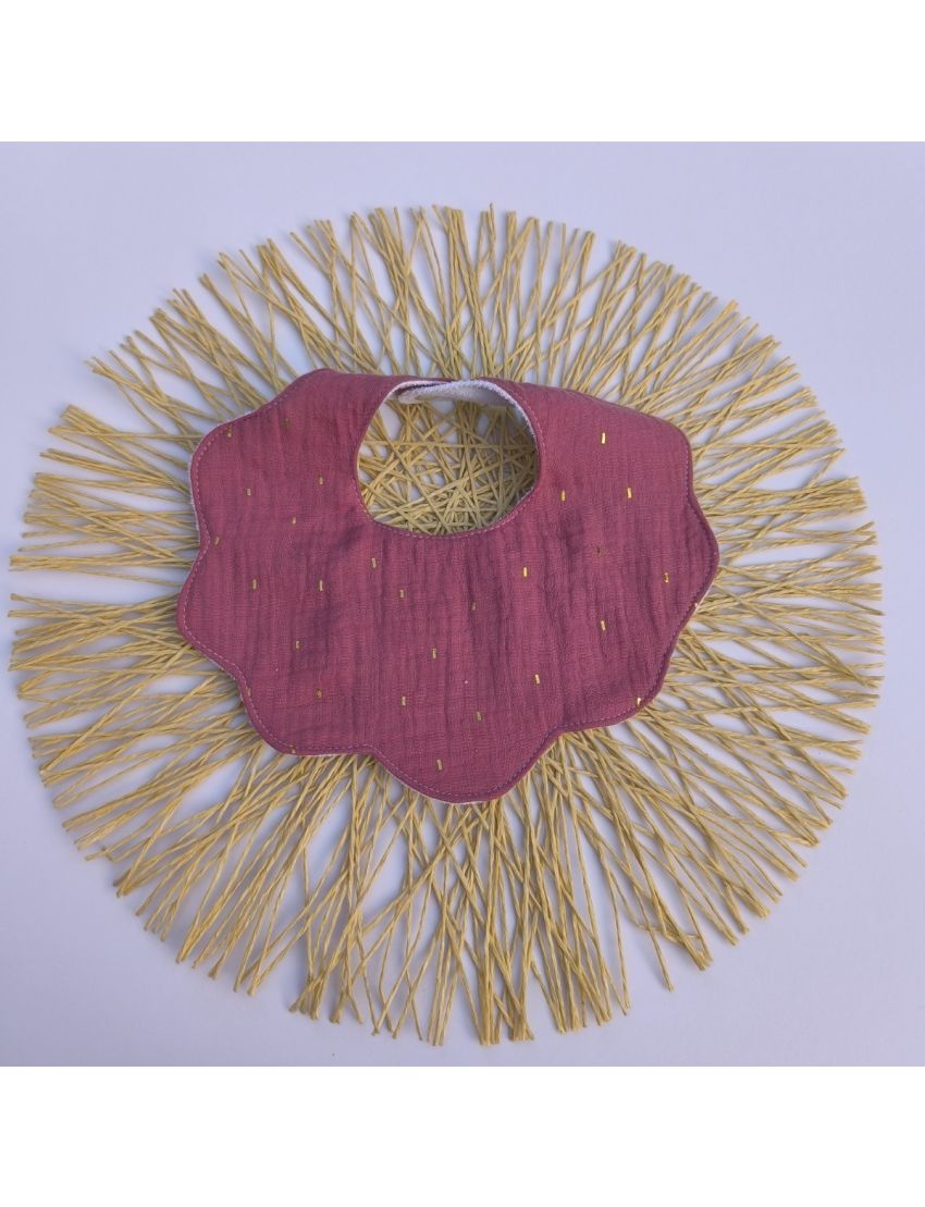 Babete Flor - Musselina Beringela 