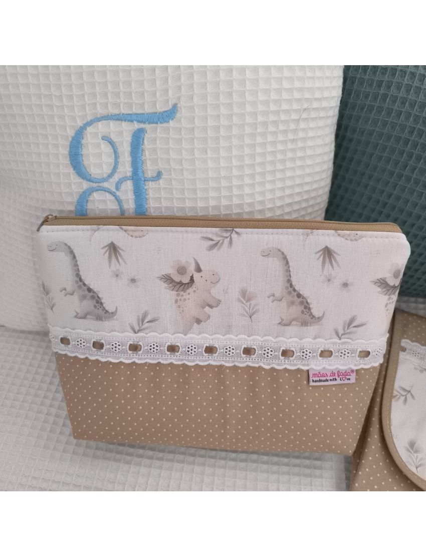 Necessaire Dinosaur - Beige