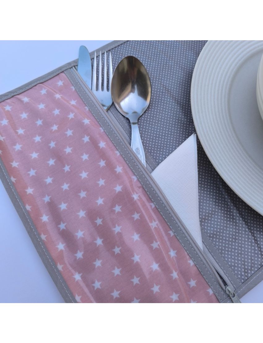 Individual - Fundo Rosa/Estrelas