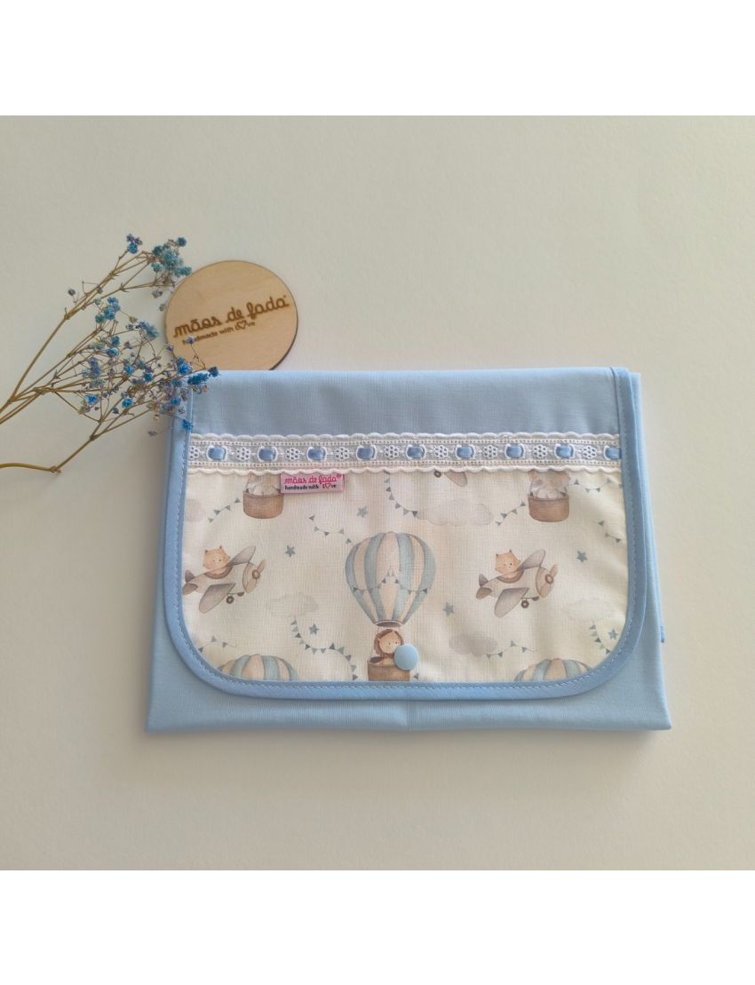 Muda Fraldas - Air Balloon Blue