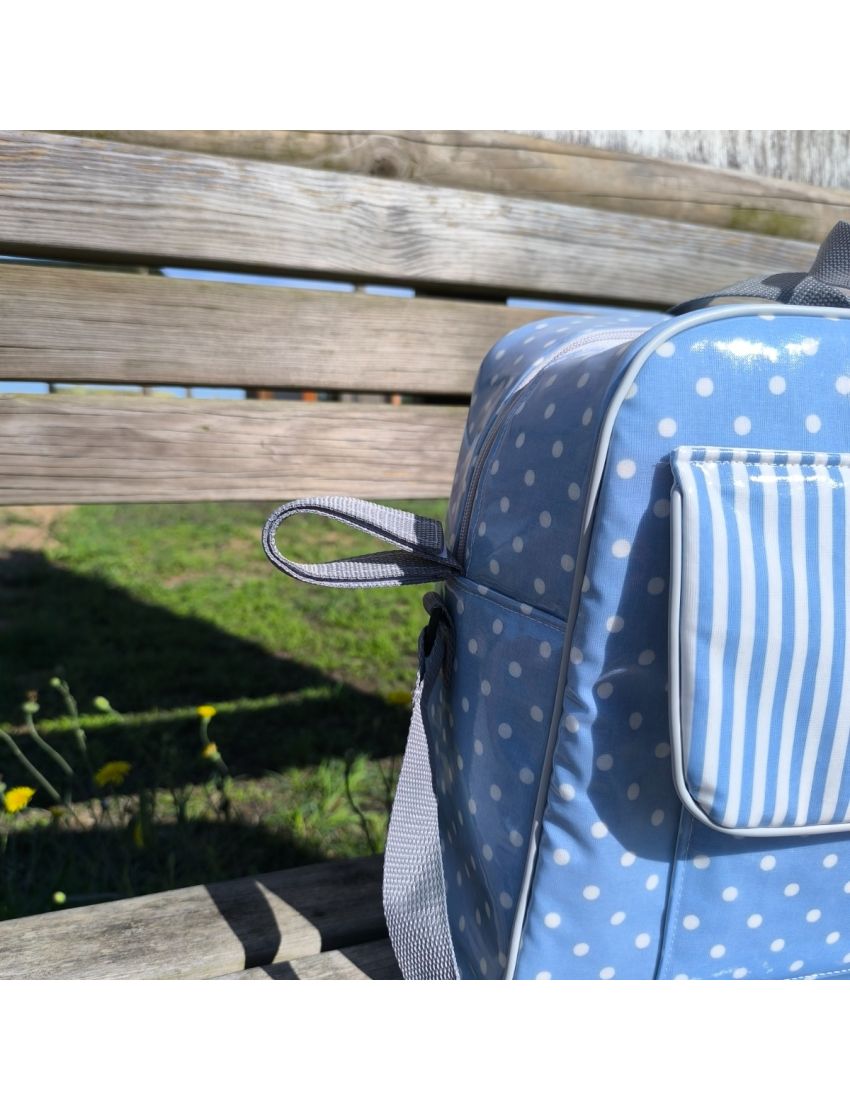 Mala Maternidade - Azul com Bolas 