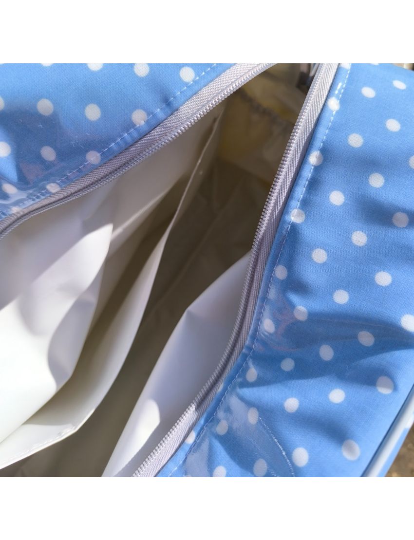 Mala Maternidade - Azul com Bolas 