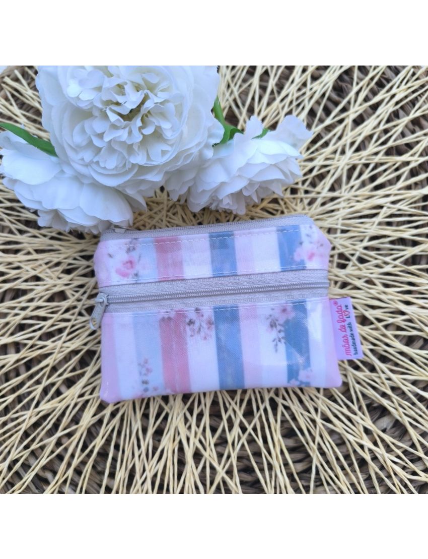 Porta-moedas - Flores Delicadas
