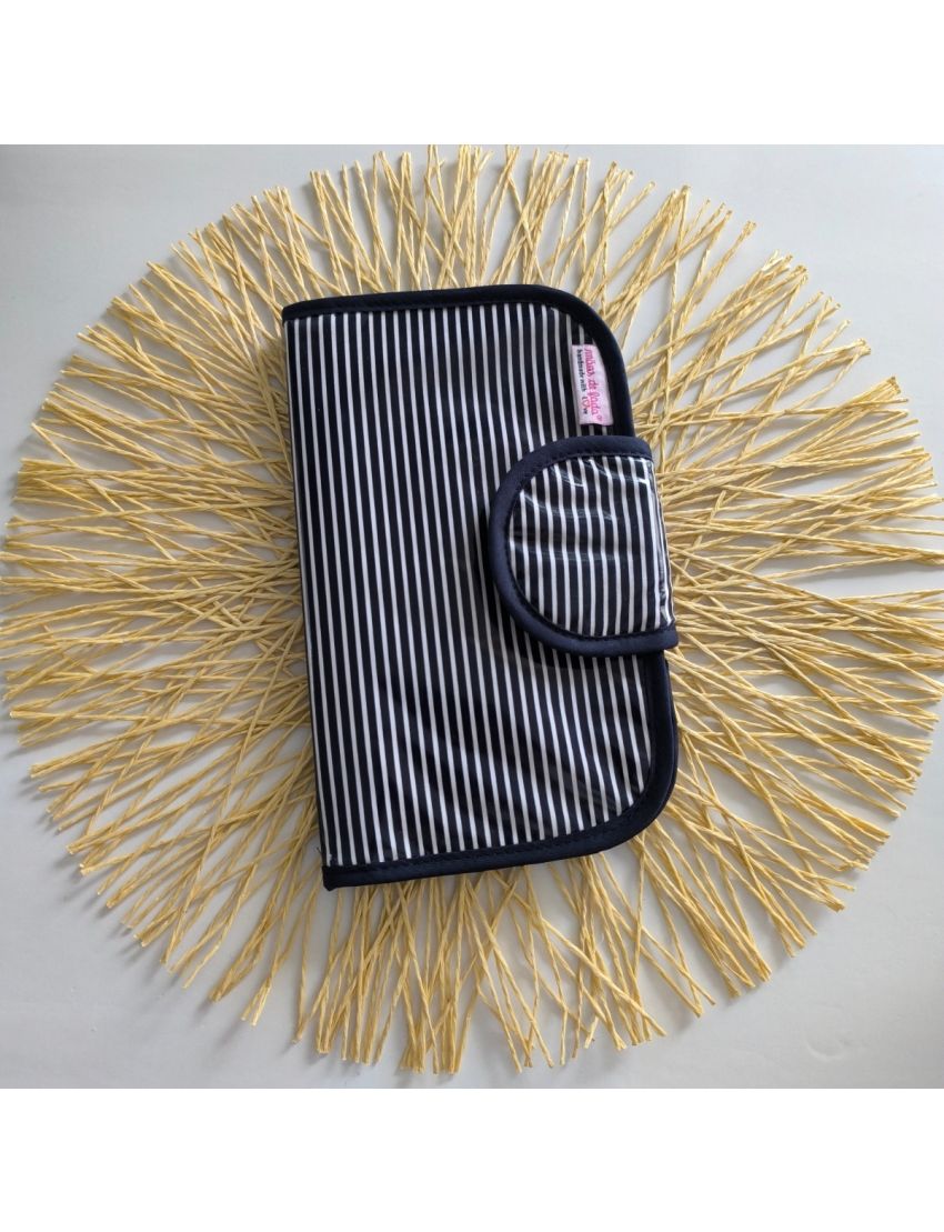 Bolsa Higiene - Riscas Azuis 