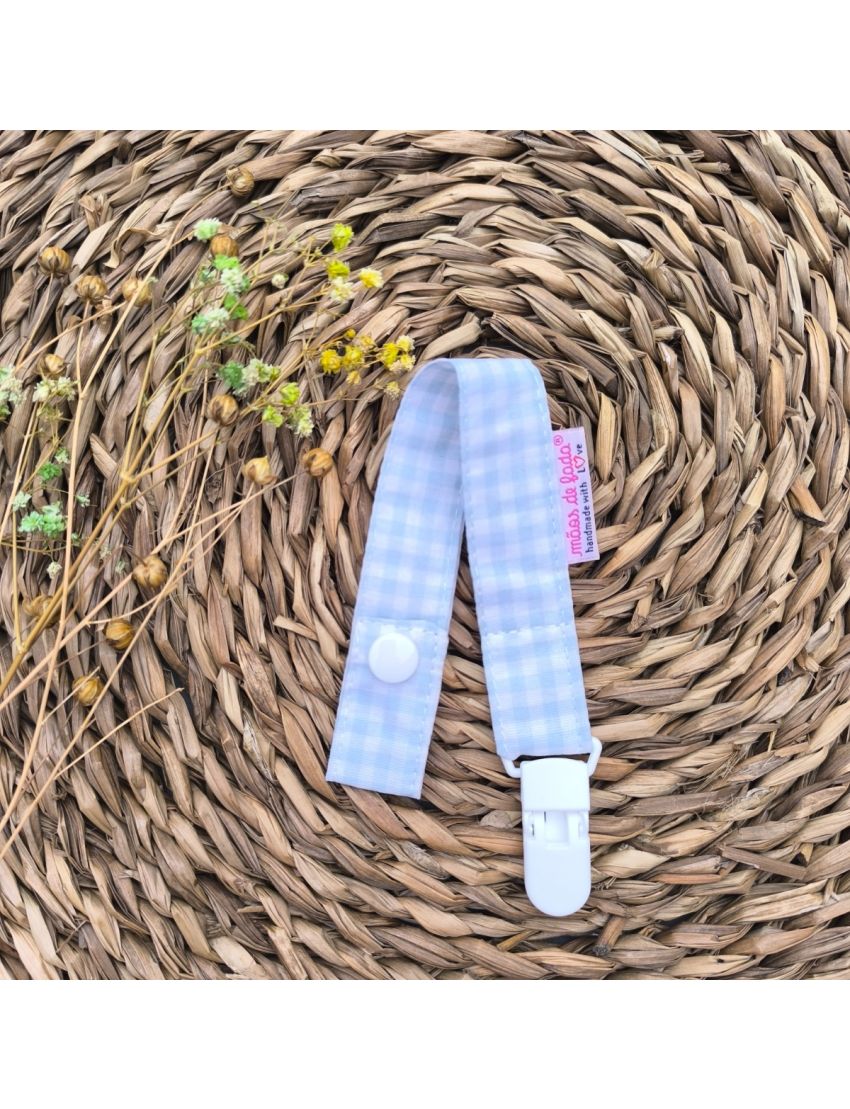 Fita Chucha - Xadrez Vichy Verde Água 