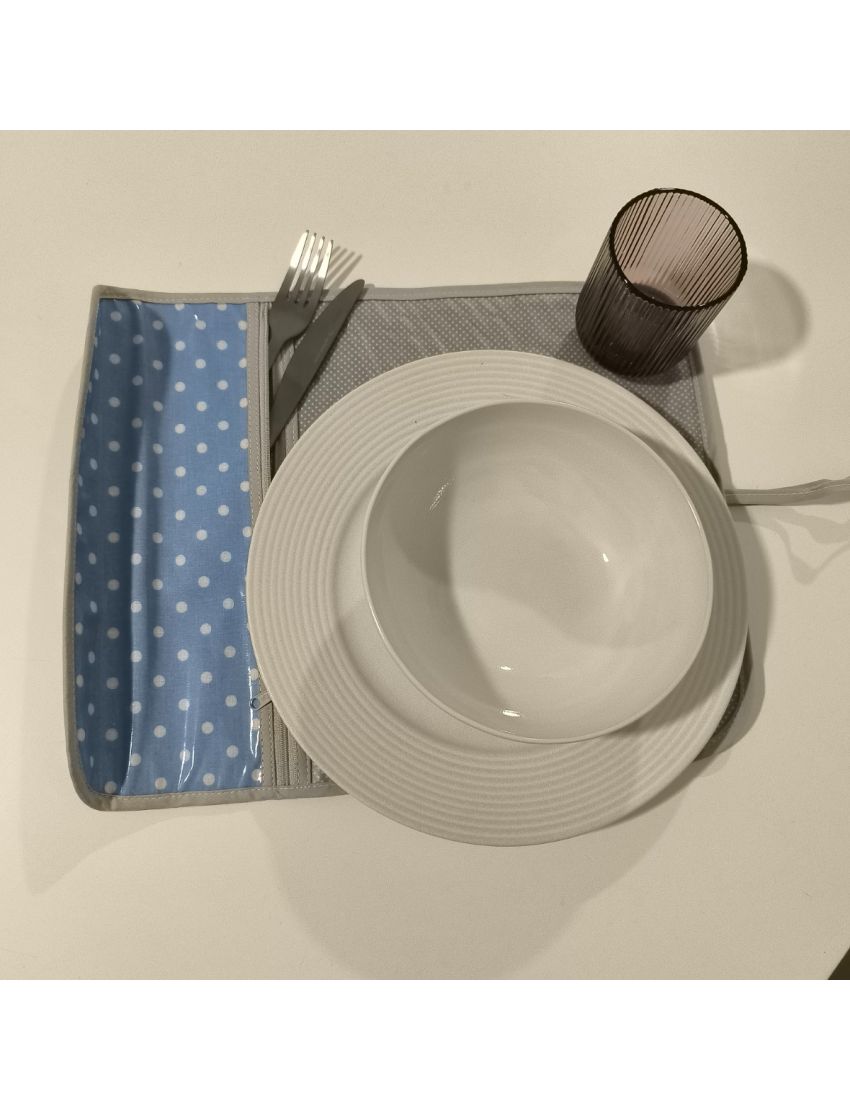 Individual - Azul/Bolas