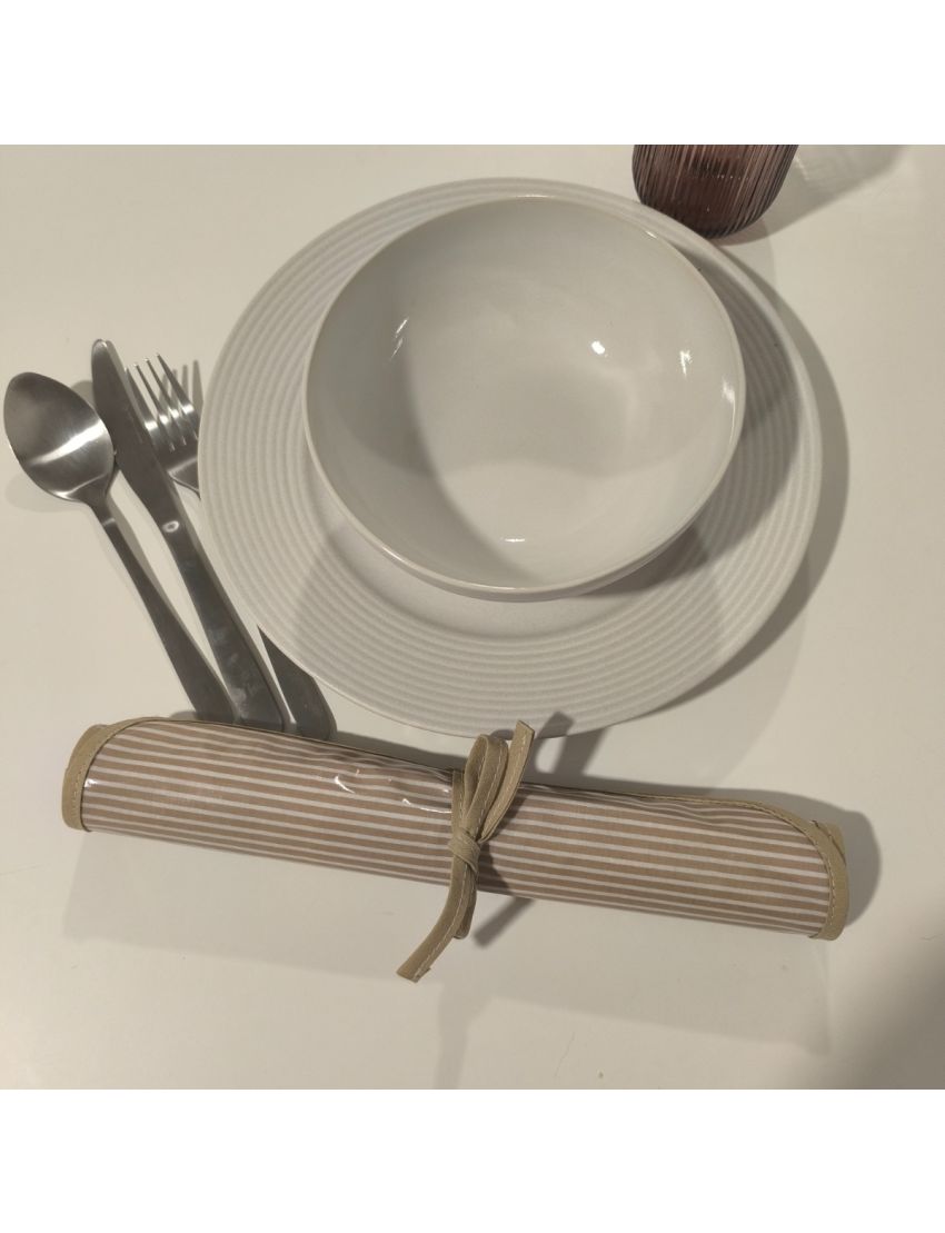 Individual - Bege/Riscas