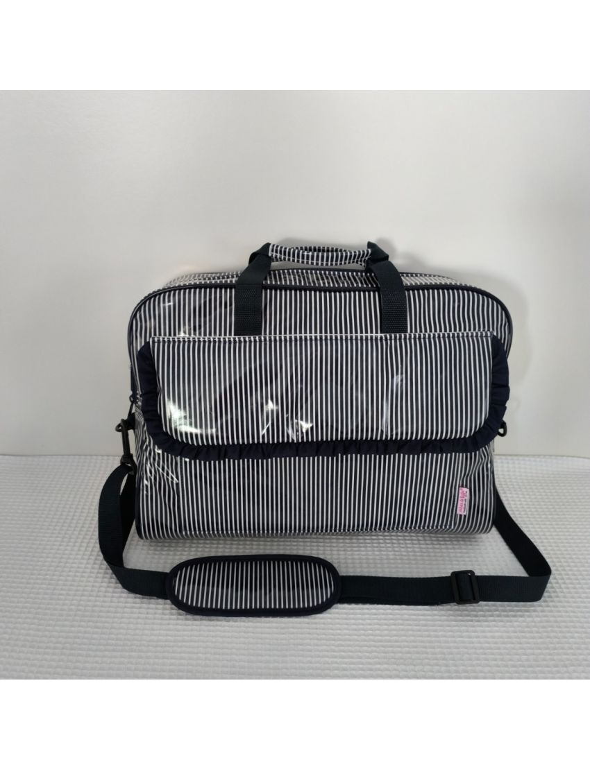 Pasta Escritório/PC - Riscas Azuis Escuras