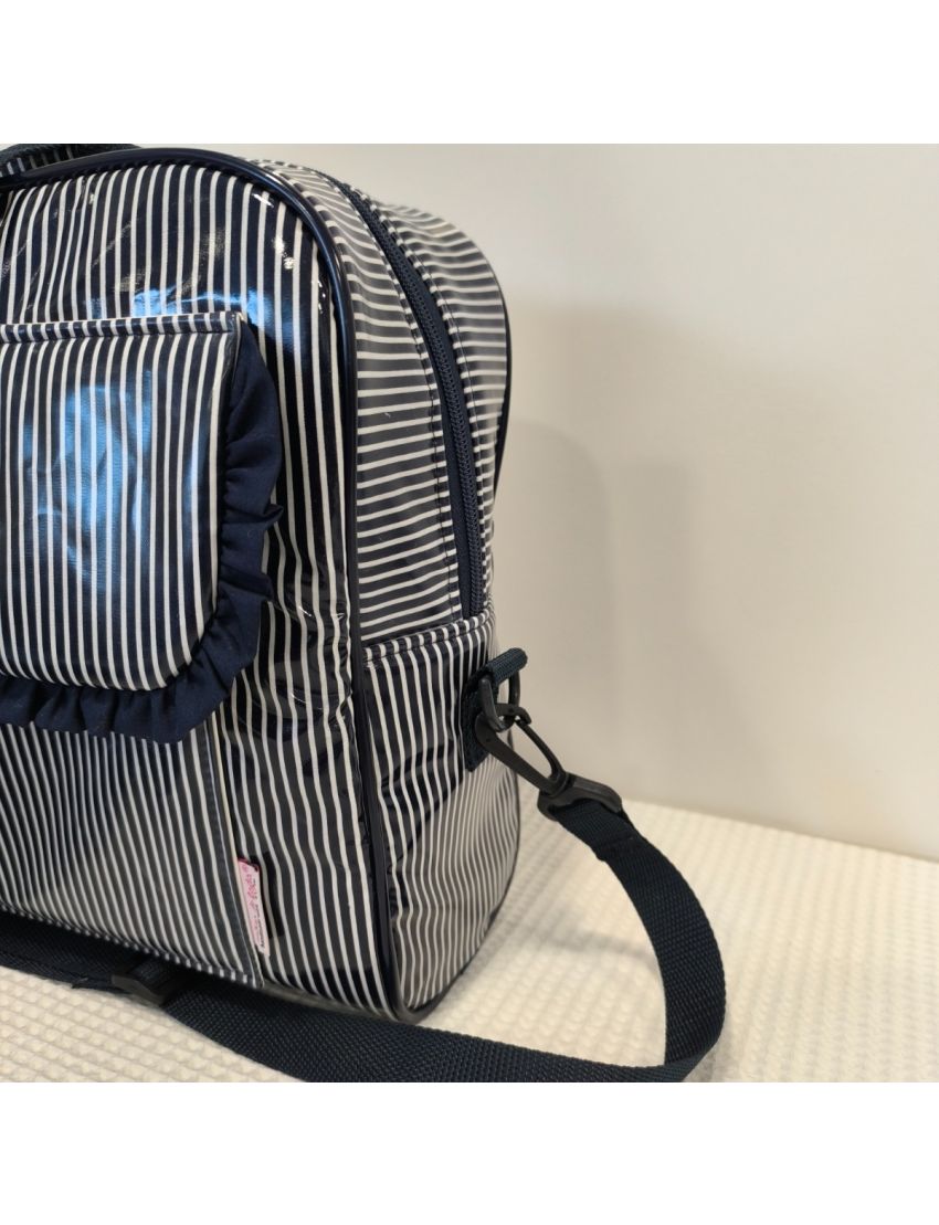 Pasta Escritório/PC - Riscas Azuis Escuras