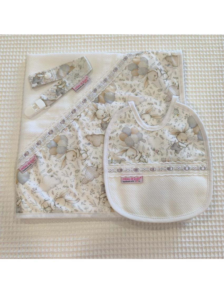 Conjunto - Coelhos & Balões