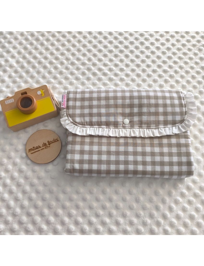 Bolsa 3 em 1 - Xadrez Vicky Bege