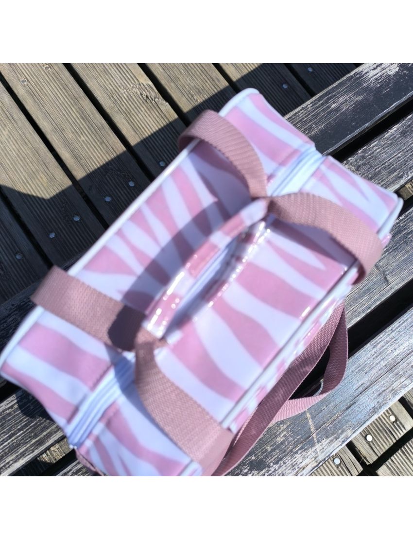 Lancheira - Zebra Rosa Velho