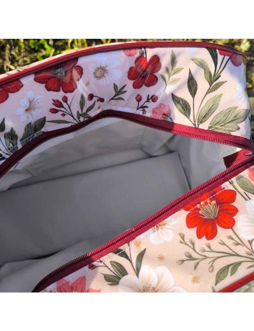 Lancheira XL - Bordeaux Floral