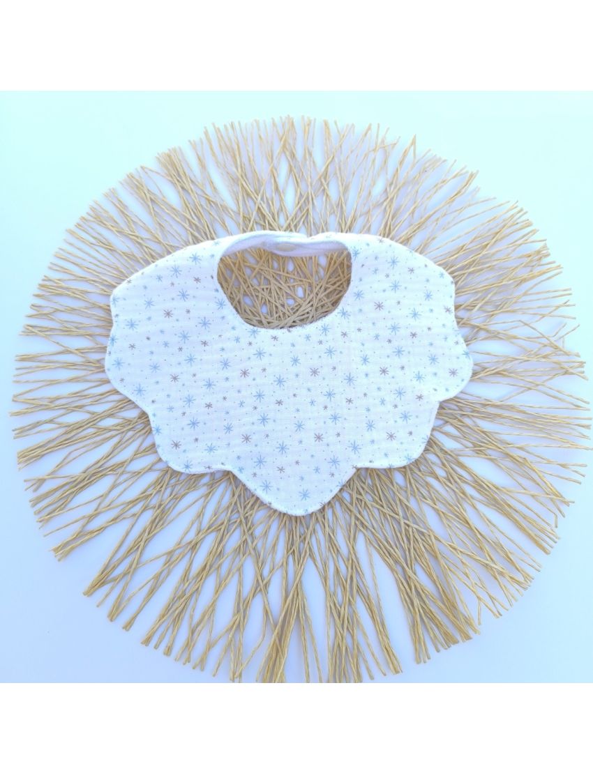 Babete Flor - Musselina Céu Estrelado