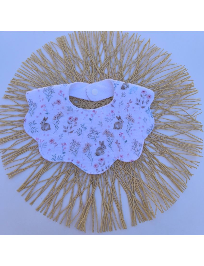 Babete Flor - Musselina Bosque Mágico