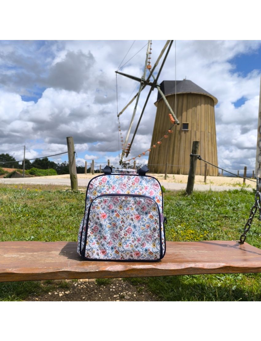 Mochila Lancheira - Romance Floral 