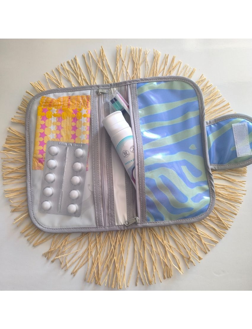 Bolsa Higiene - Zebra Purple Lime 