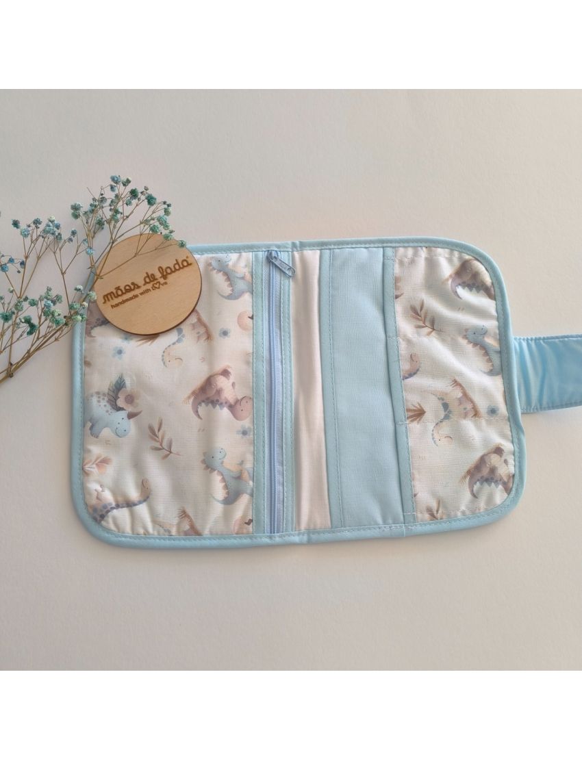 Porta Documentos - Dinosaur Blue