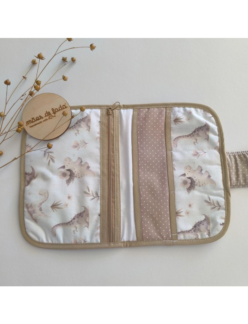 Porta Documentos - Dinosaur Beige