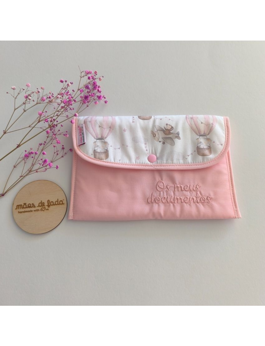 Porta documentos - Air Balloon Pink
