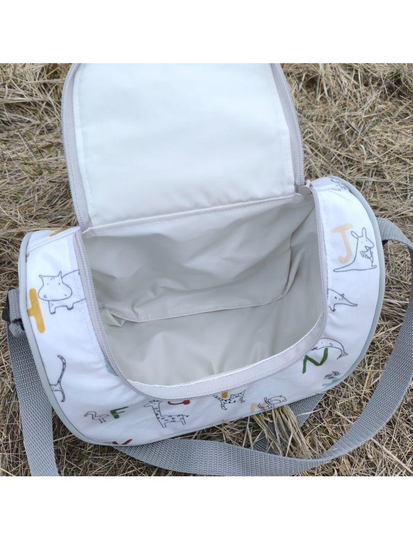 Lancheira Baú Infantil - Letras & Animais 