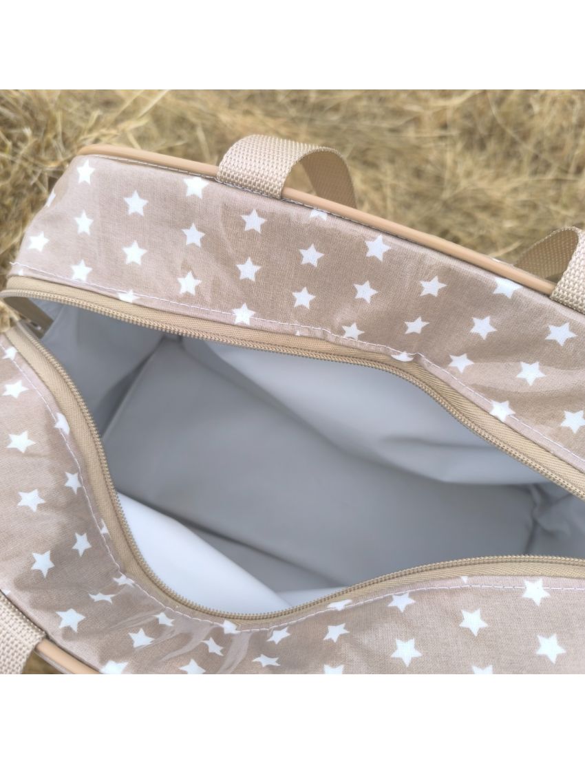 Lancheira L - Estrelas (Bege)