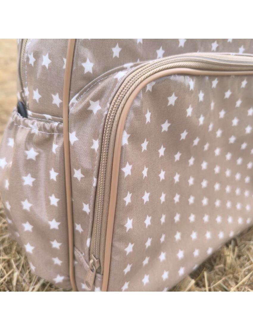 Lancheira L - Estrelas (Bege)