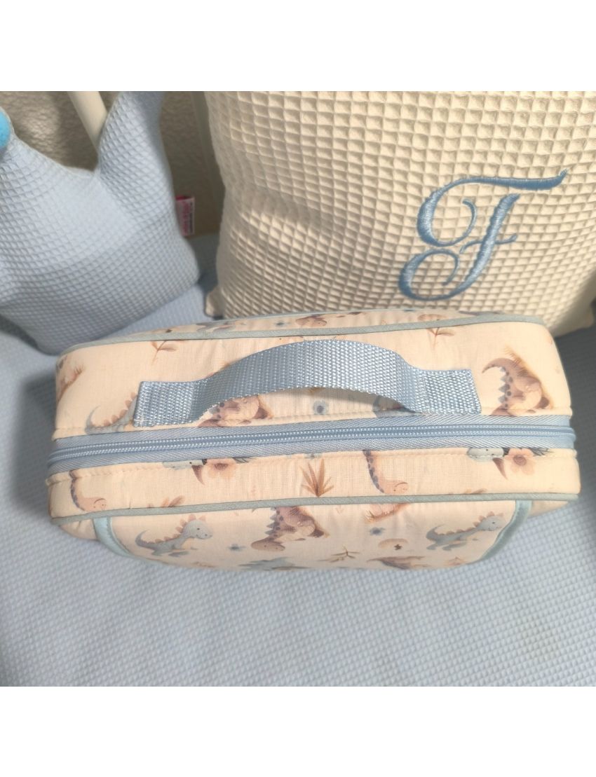 Essencial Baby Bag - Dinosaur Blue