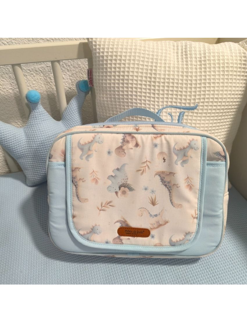 Essencial Baby Bag - Dinosaur Blue