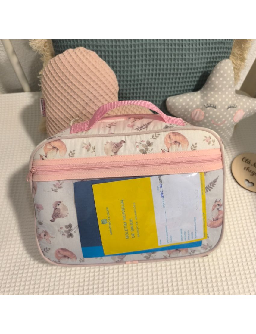 Essencial Baby Bag - Forest Animal Pink