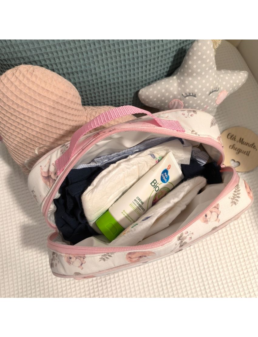 Essencial Baby Bag - Forest Animal Pink