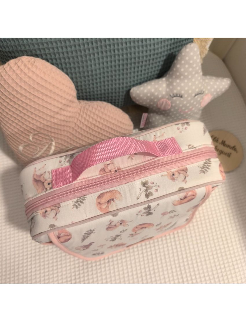 Essencial Baby Bag - Forest Animal Pink