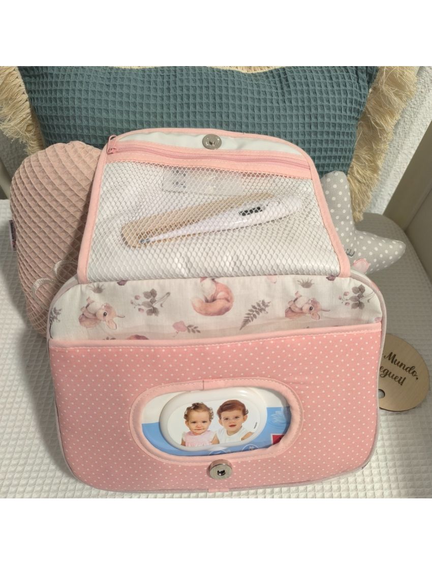 Essencial Baby Bag - Forest Animal Pink
