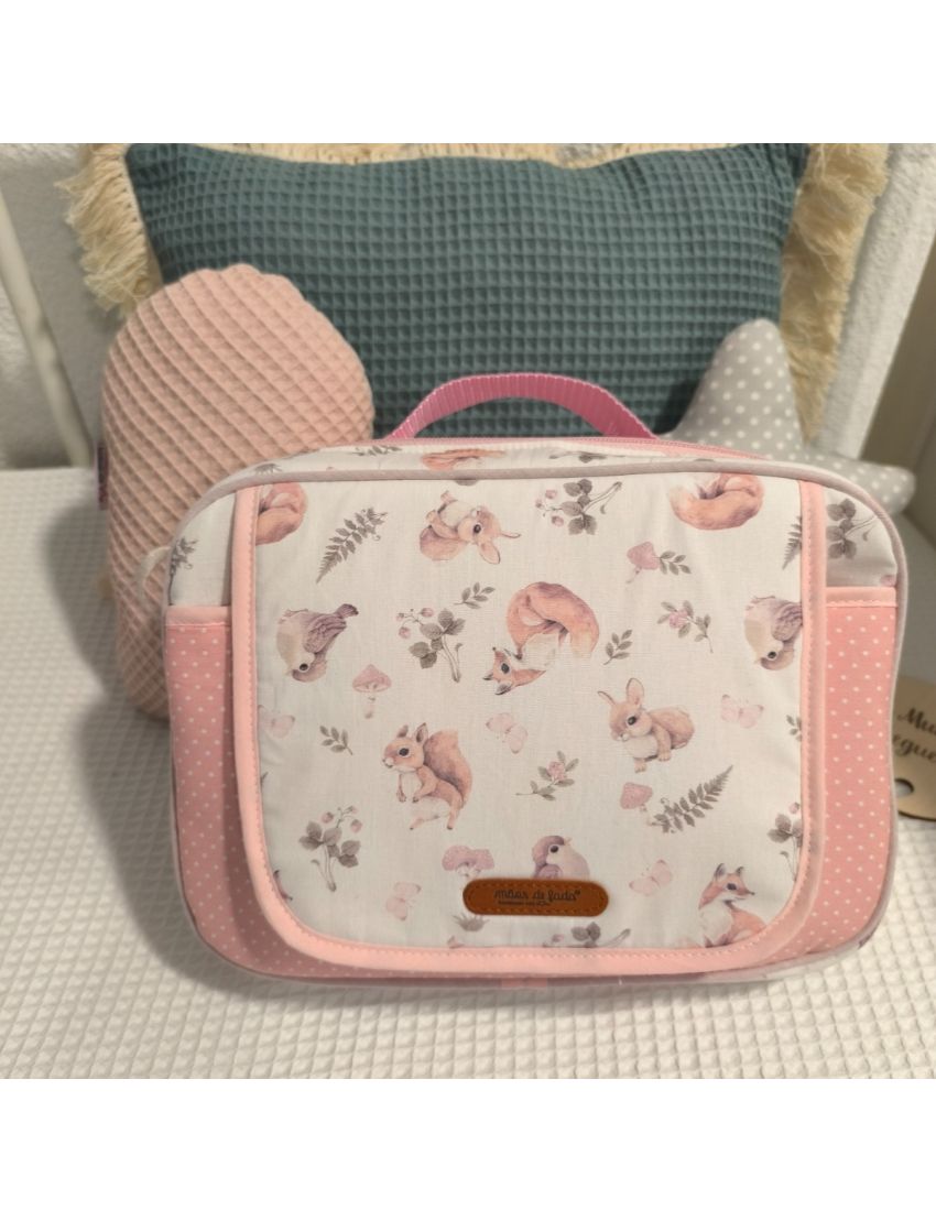 Essencial Baby Bag - Forest Animal Pink