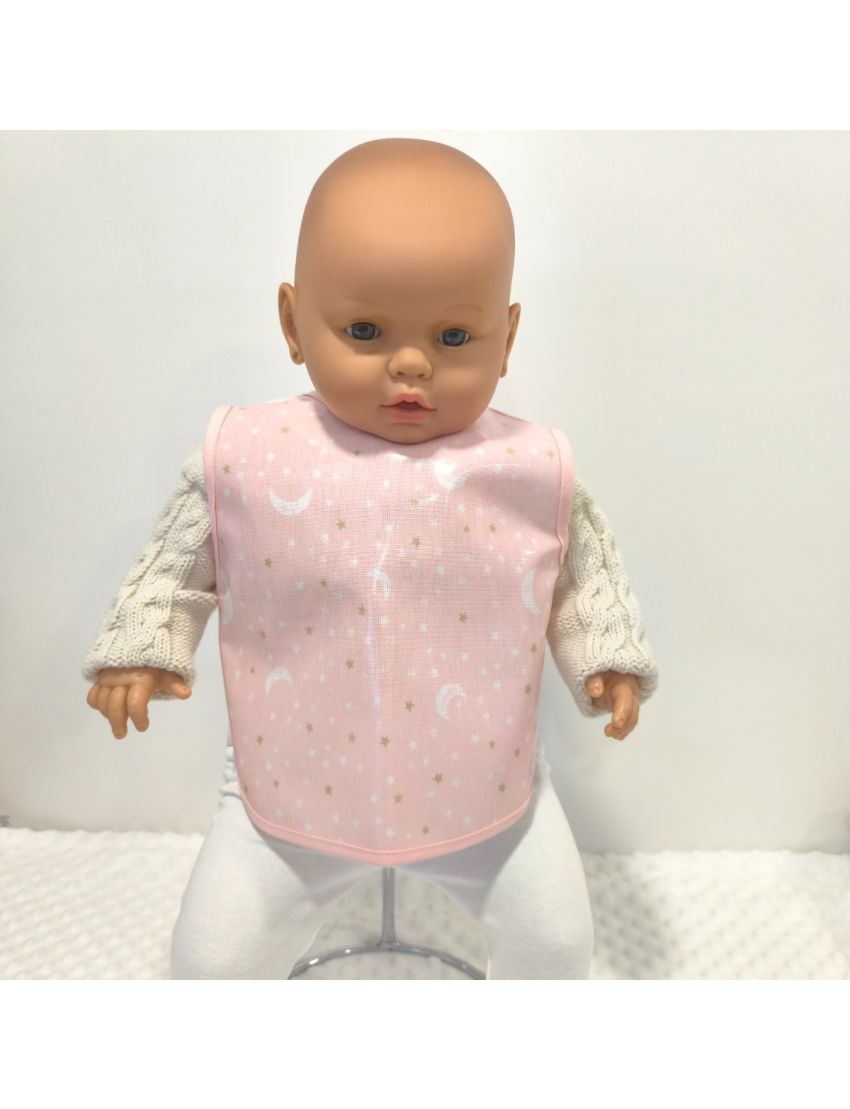 Babete Comida - Estrelas e Luas 