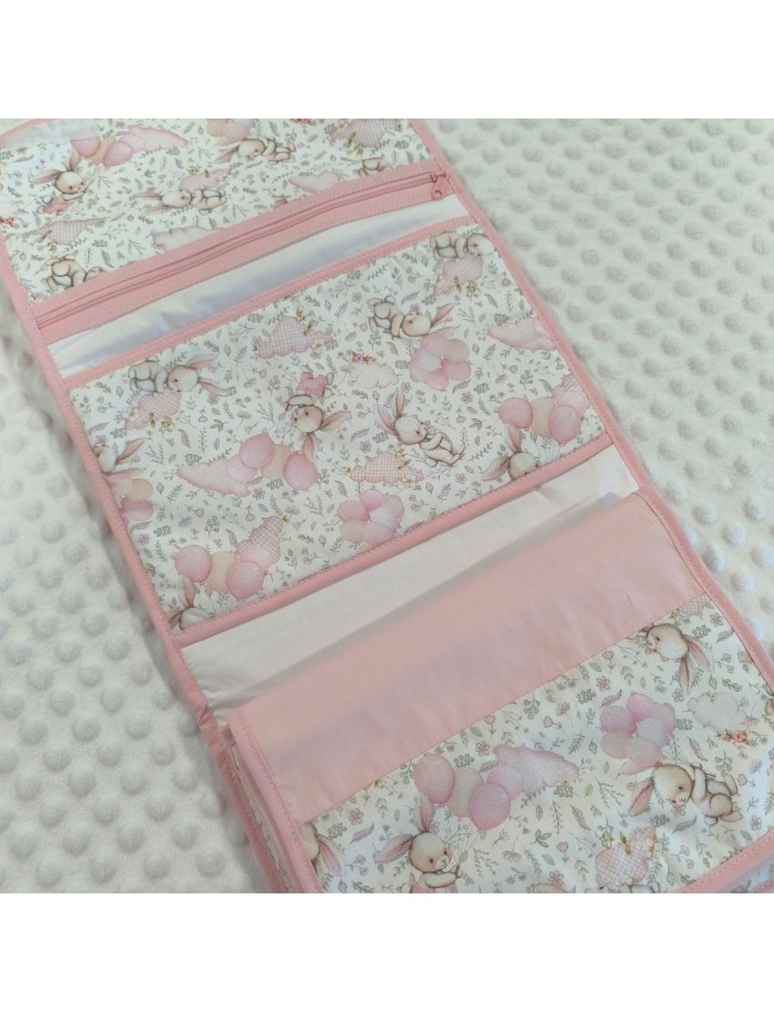 Bolsa Multiusos - Coelhos & Balões (rosa)