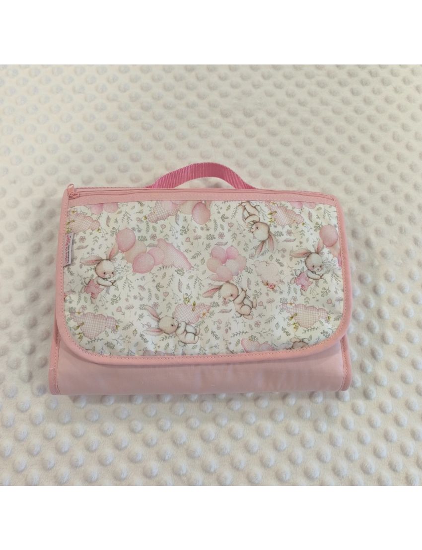 Bolsa Multiusos - Coelhos & Balões (rosa)