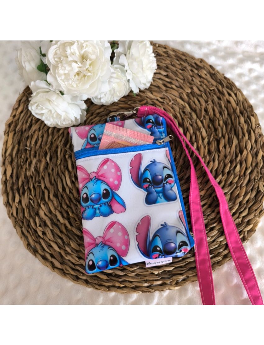 Bolsa 3 em 1 - Stitch & Angel