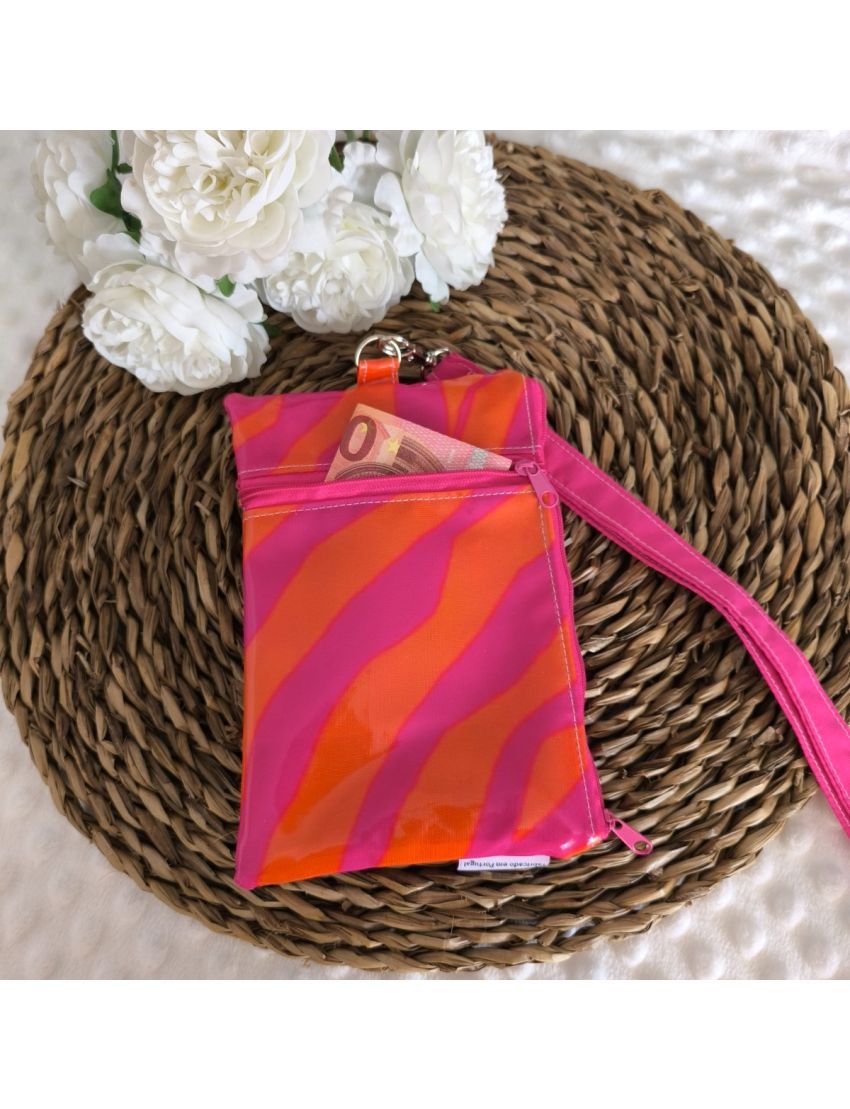 Bolsa 3 em 1 - Neon Zebra (Fúcsia/Laranja)