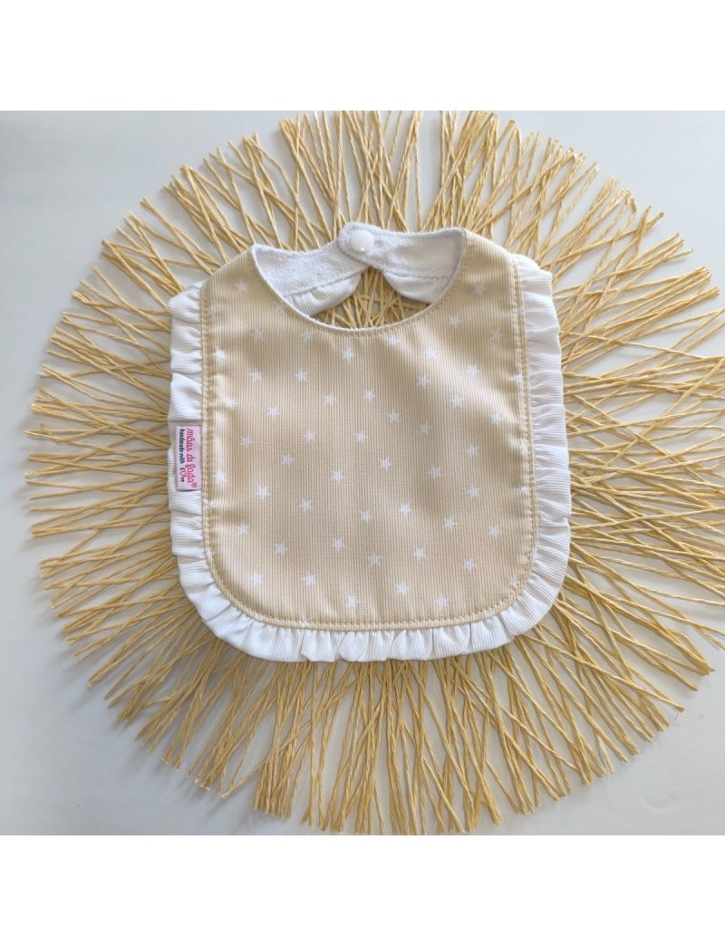 Babete Folho - Bege/Estrelas