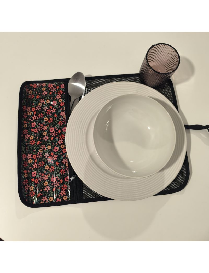 Individual - Preto/Floral